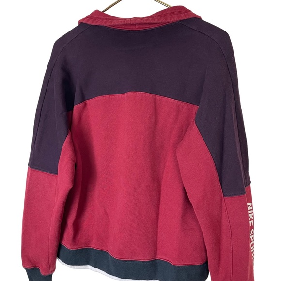 Nike Sportswear Colorblock Graphic Athletic Performance Pullover Sweatshirt - Picture 7 of 16